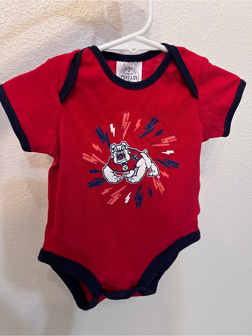 3-6 months Baby Fresno State Bulldogs onesie